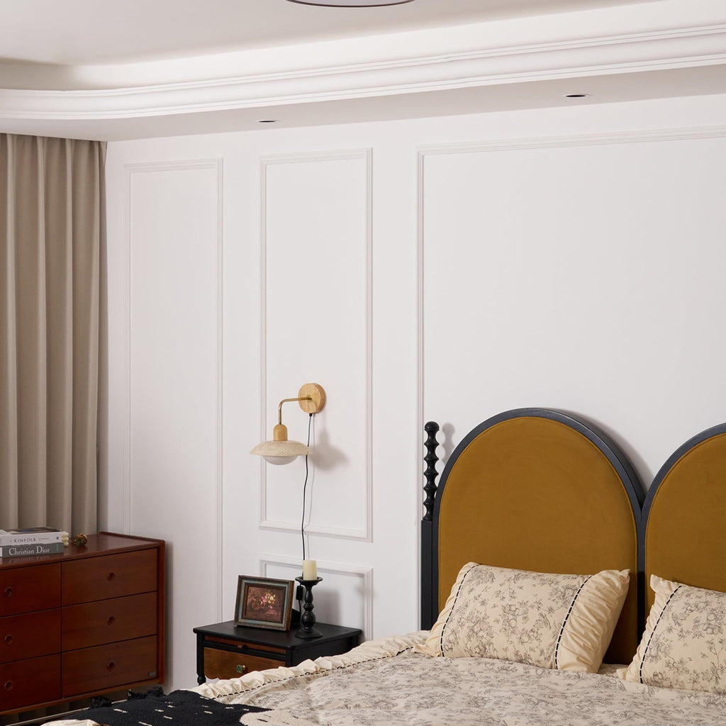 Modern Wood Flush Mount Ceiling Light for Living Room — Harbor Light Co.