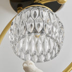 Modern Brass Semi-Flush Ceiling Light for Living Room — Harbor Light Co.