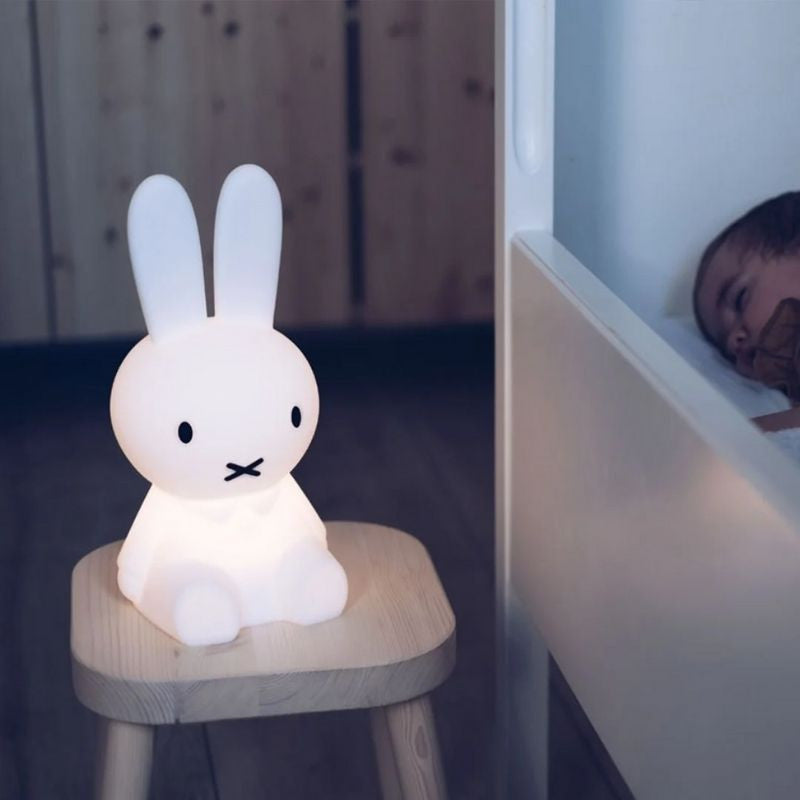 White Rabbit Table Lamp with Rechargeable Dimmable LED Light