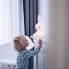 White Rabbit Table Lamp with Rechargeable Dimmable LED Light