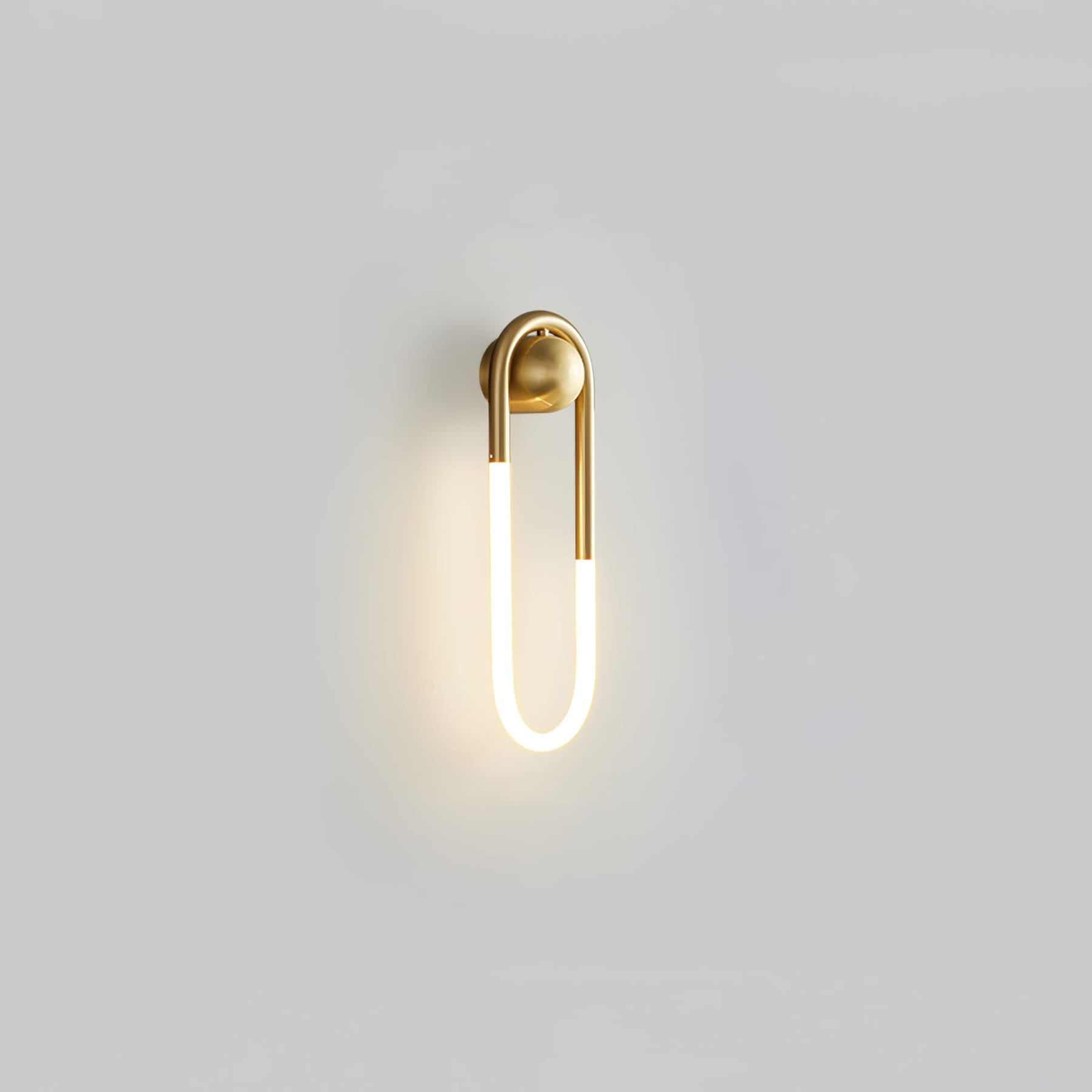 Modern Brass Wall Light for Living Room and Bedroom in Brass & Warm Light — Harbor Light Co.