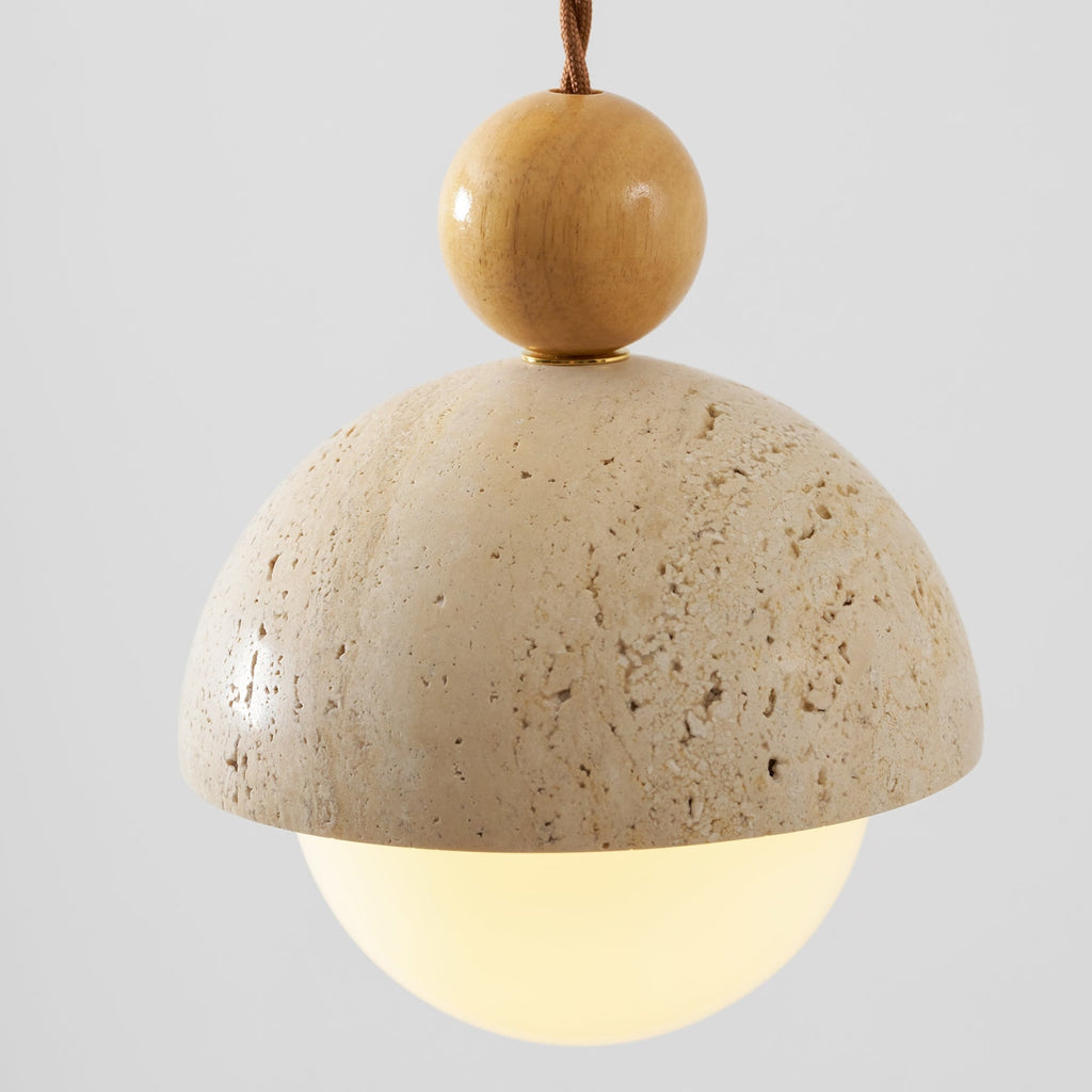 Modern Travertine Stone Pendant Light for Dining Room — Harbor Light Co.