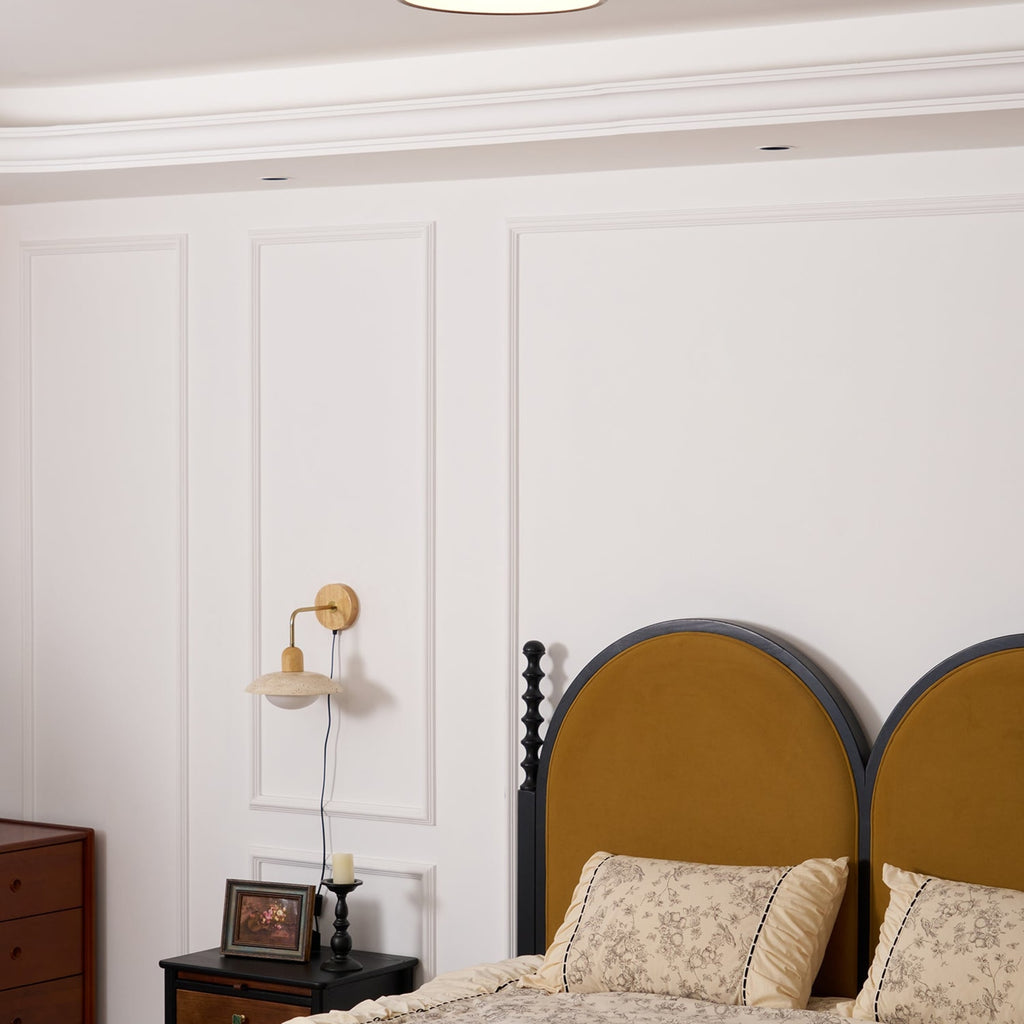 Modern Wood Flush Mount Ceiling Light for Living Room — Harbor Light Co.