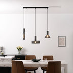 Industrial Wrought Iron Concrete Pendant Light With Warm LED Glow — Harbor Light Co.