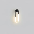 Modern Brass Wall Light for Living Room and Bedroom in Black & Warm Light — Harbor Light Co.