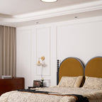 Modern Wood Flush Mount Ceiling Light for Living Room — Harbor Light Co.