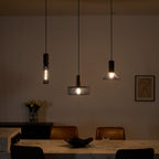 Industrial Wrought Iron Concrete Pendant Light With Warm LED Glow — Harbor Light Co.