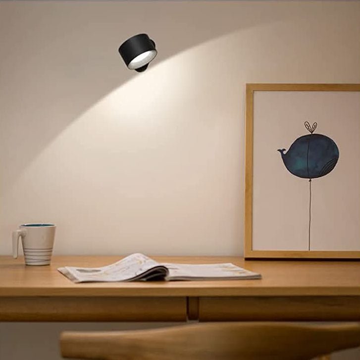 Rechargeable LED Wall Light Cordless Rotatable Wall Sconce with Touch Control Dimmable Battery Operated Wall Lamp for Bedroom and Living Room