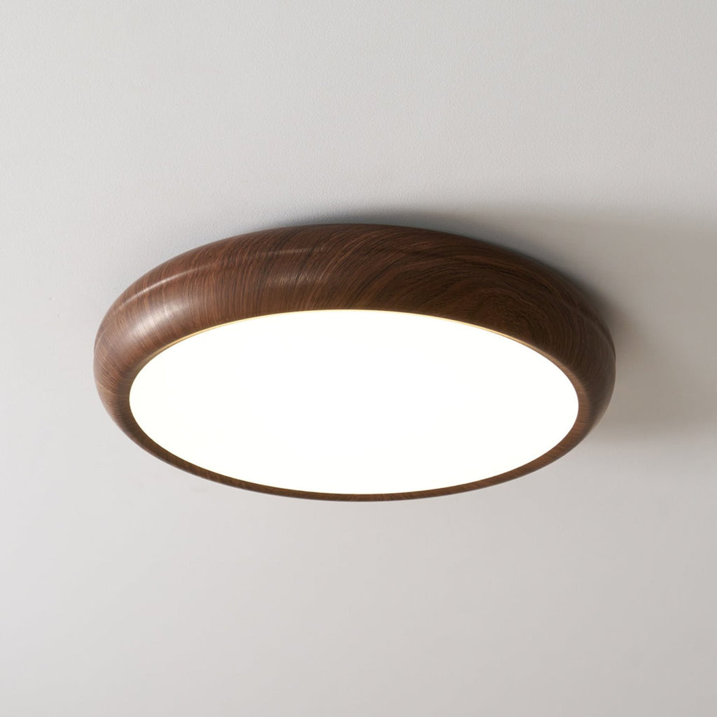 Modern Wood Flush Mount Ceiling Light for Living Room — Harbor Light Co.