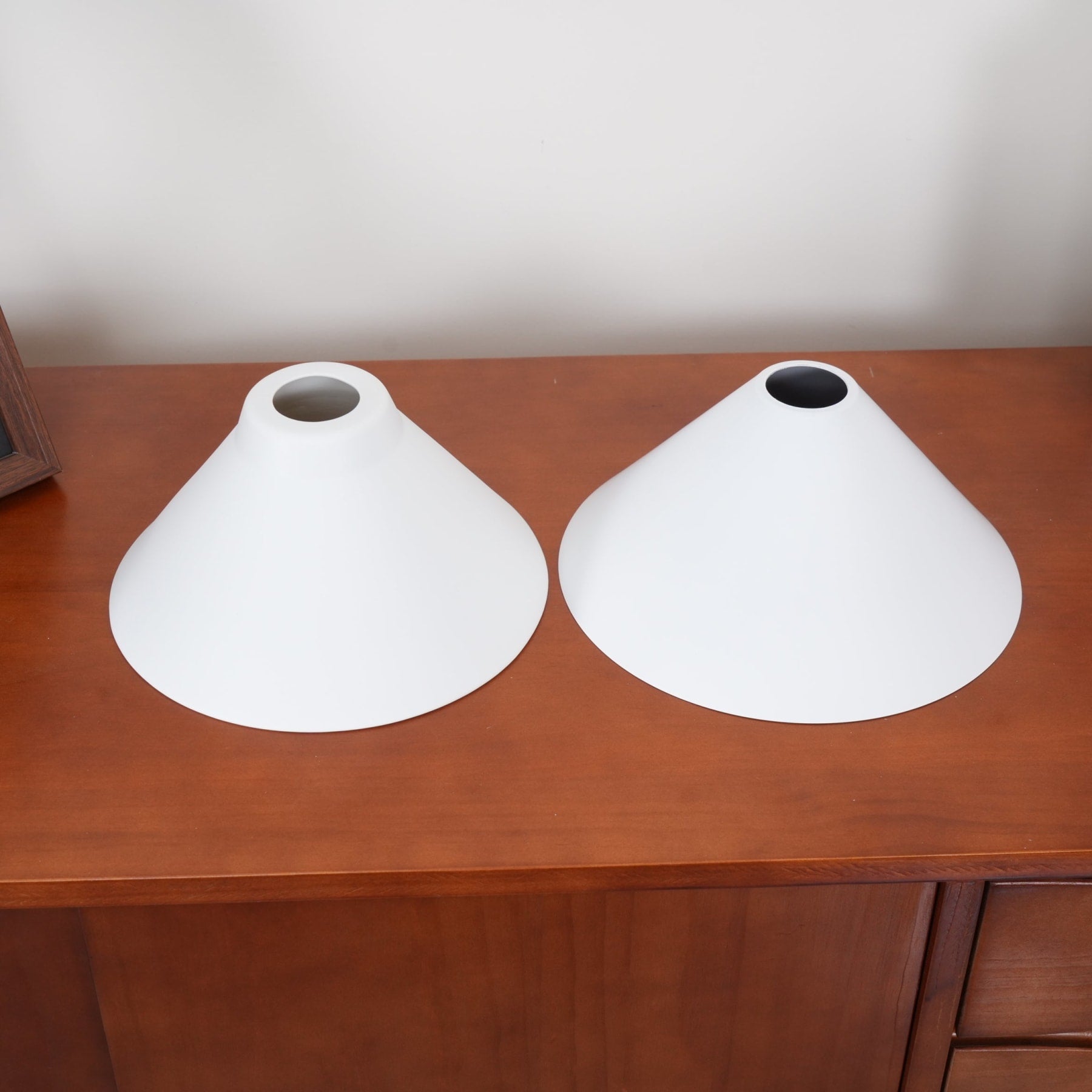 Modern Brass Pendant Light With Ceramic Shades for Dining Room — Harbor Light Co.