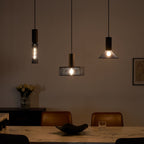Industrial Wrought Iron Concrete Pendant Light With Warm LED Glow — Harbor Light Co.