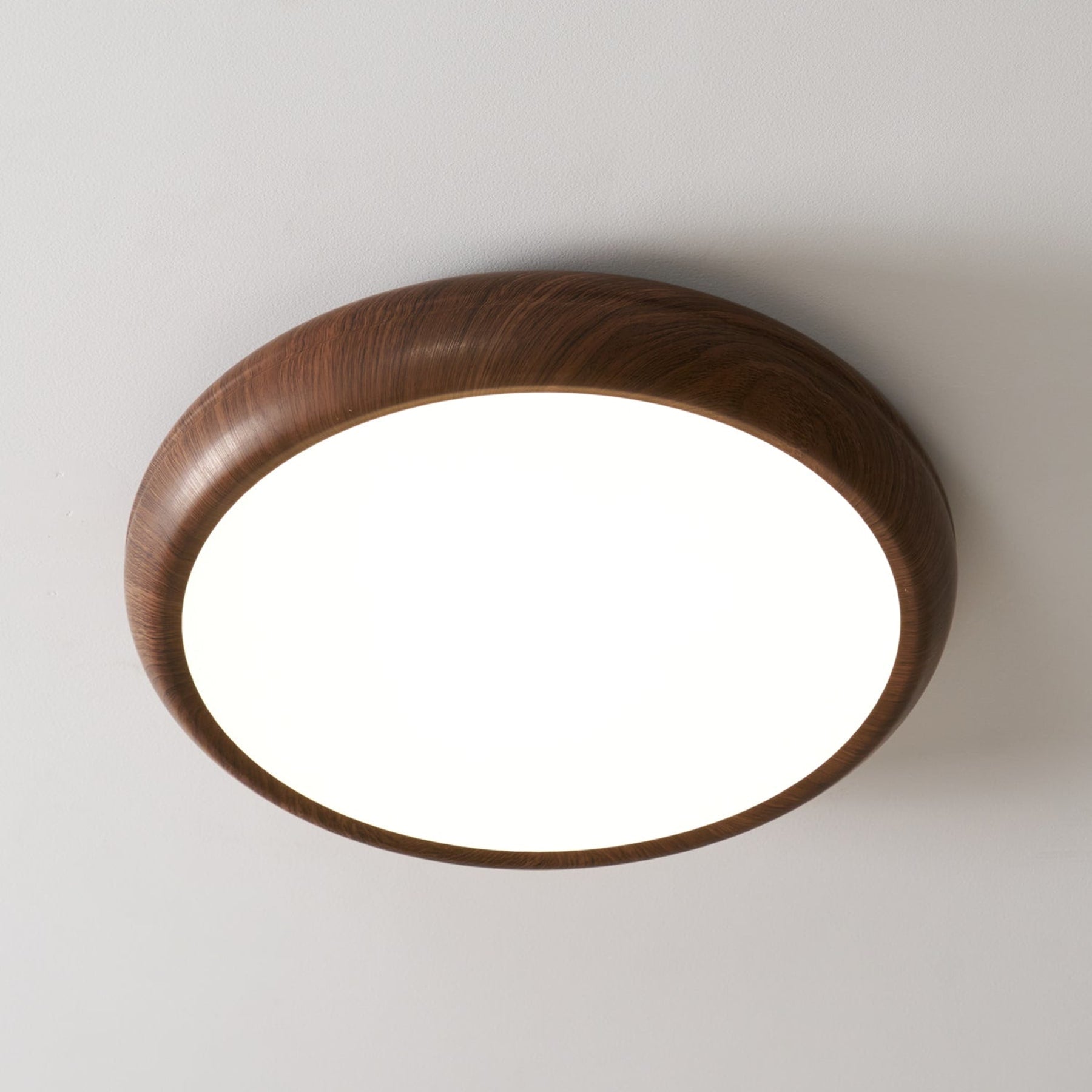 Modern Wood Flush Mount Ceiling Light for Living Room — Harbor Light Co.