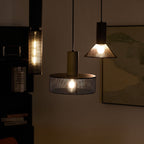 Industrial Wrought Iron Concrete Pendant Light With Warm LED Glow — Harbor Light Co.