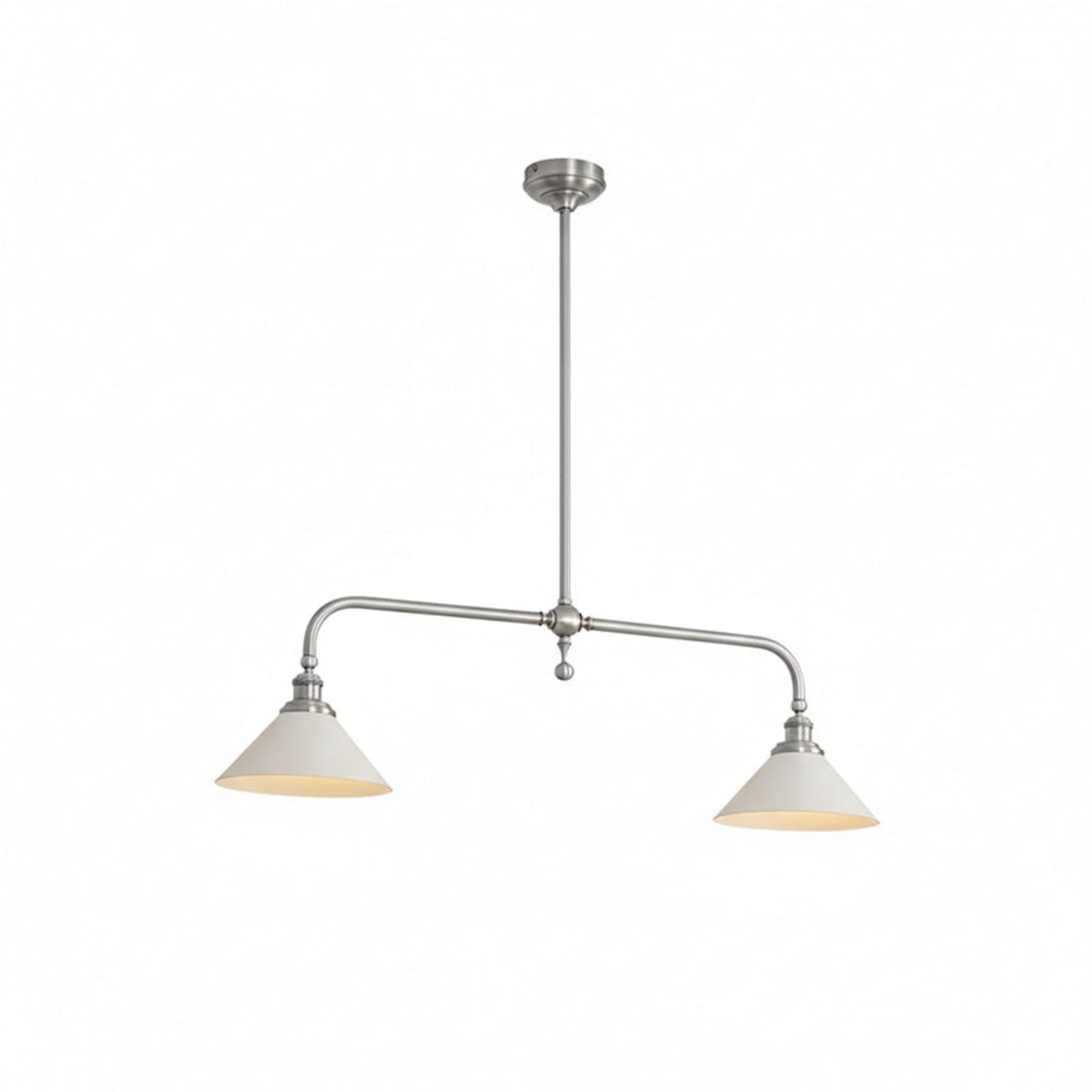 Modern Brass Pendant Light With Ceramic Shades for Dining Room — Harbor Light Co.