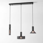 Industrial Wrought Iron Concrete Pendant Light With Warm LED Glow — Harbor Light Co.