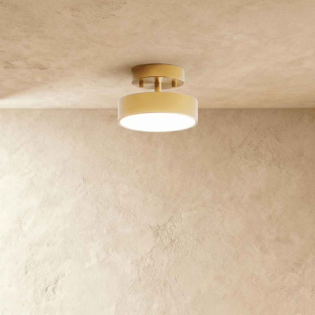 Modern Iron Semi-Flush Mount Ceiling Light for Living Room in Warm White — Harbor Light Co.