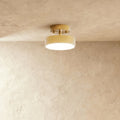 Modern Iron Semi-Flush Mount Ceiling Light for Living Room in Warm White — Harbor Light Co.