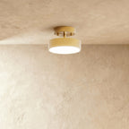 Modern Iron Semi-Flush Mount Ceiling Light for Living Room in Warm White — Harbor Light Co.