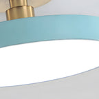Modern Circular Semi Flush Mount LED Ceiling Light