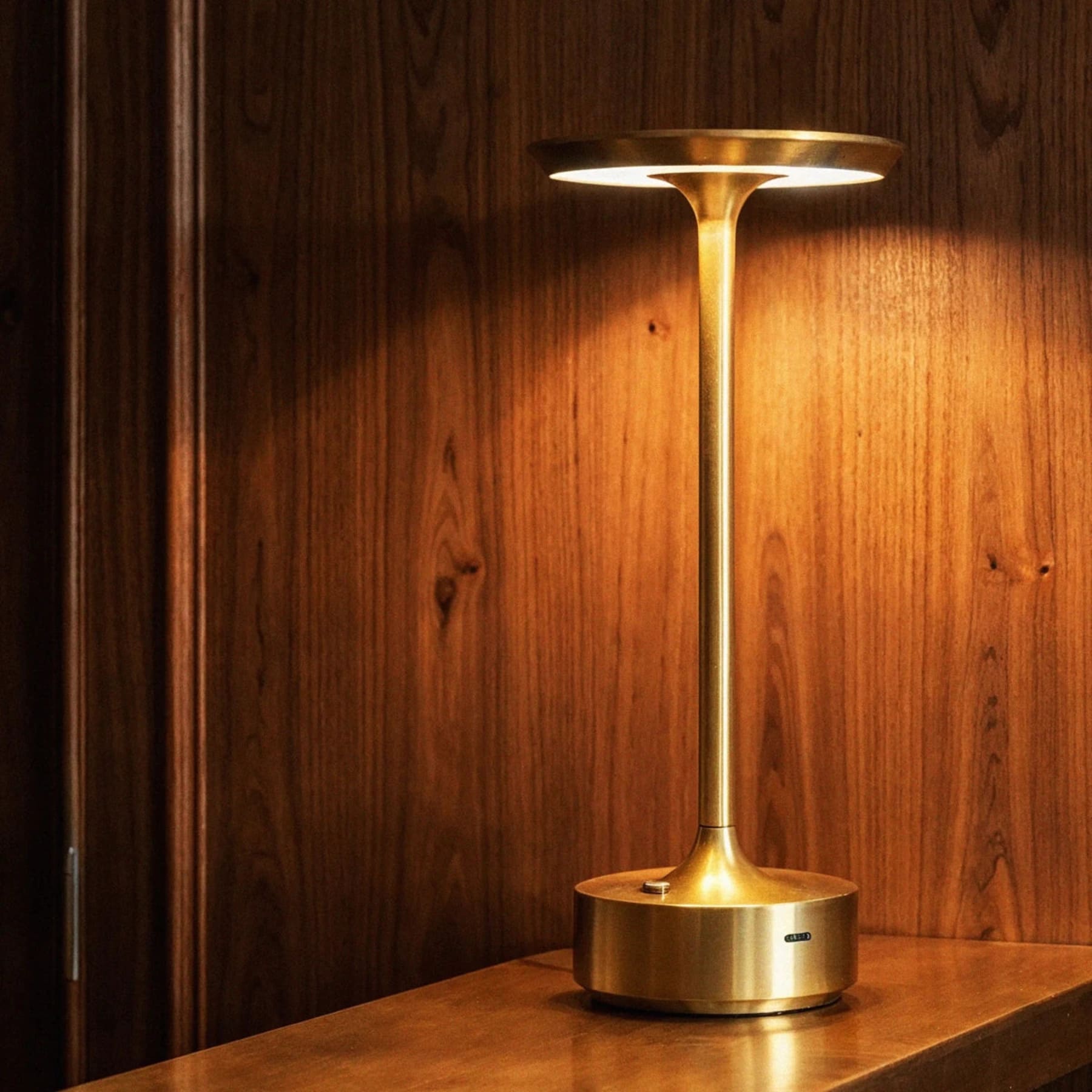 Modern Metal Rechargeable Table Lamp With USB Charging — Harbor Light Co.