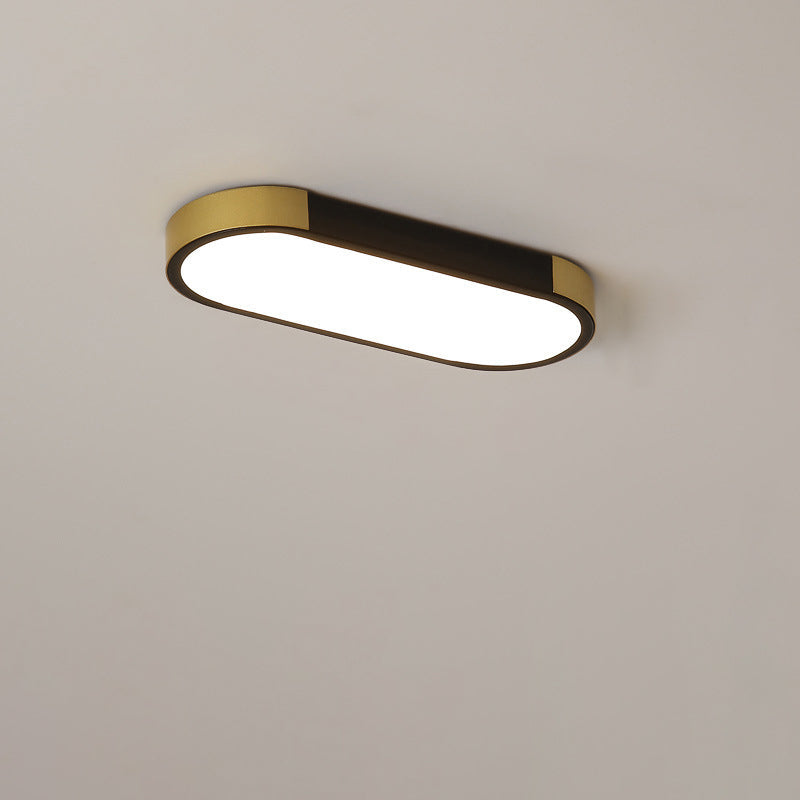 Modern Linear Metal Flush Mount Ceiling Light With Dimmable Remote — Harbor Light Co.
