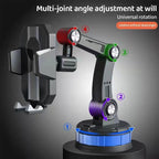 Car Phone Mount Dashboard Windshield Suction Cup Phone Holder with Telescopic Arm and Rotating Ball Joint