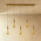 Modern Crystal Pendant Light With Adjustable LED Glow — Harbor Light Co.