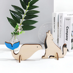 Nordic Wooden Animal LED Light Table Lamp USB Powered