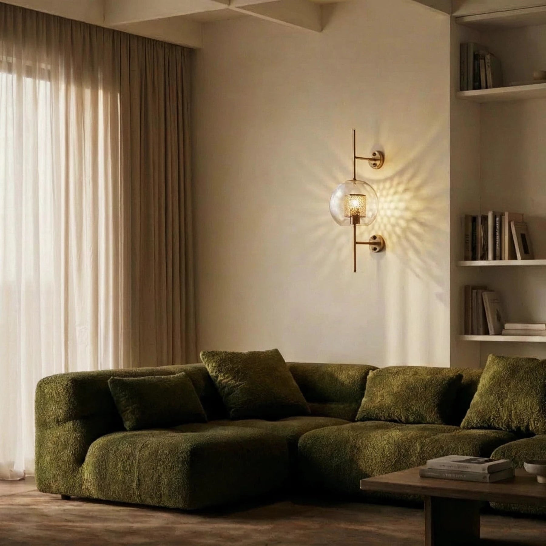 Modern Glass Wall Light With Warm LED Glow — Harbor Light Co.