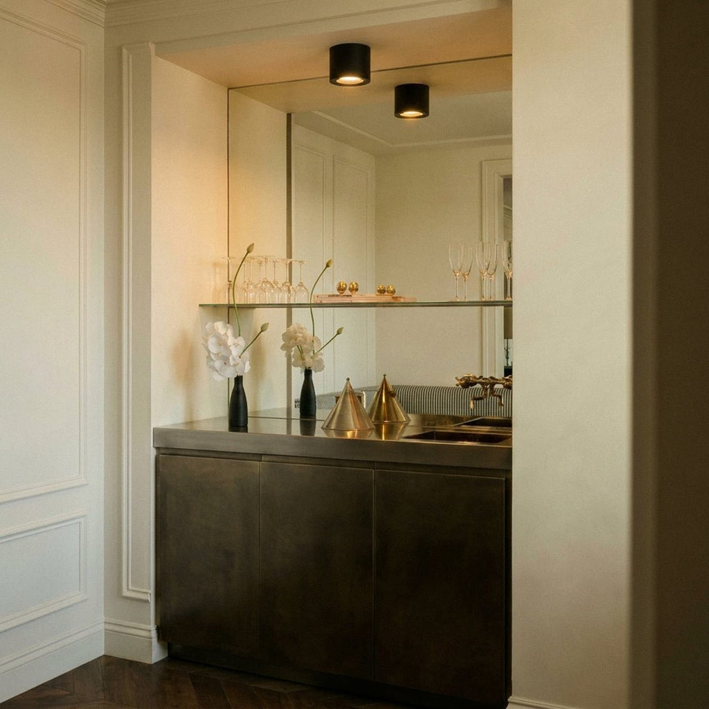 Modern Aluminum Flush Mount Ceiling Light — Harbor Light Co.