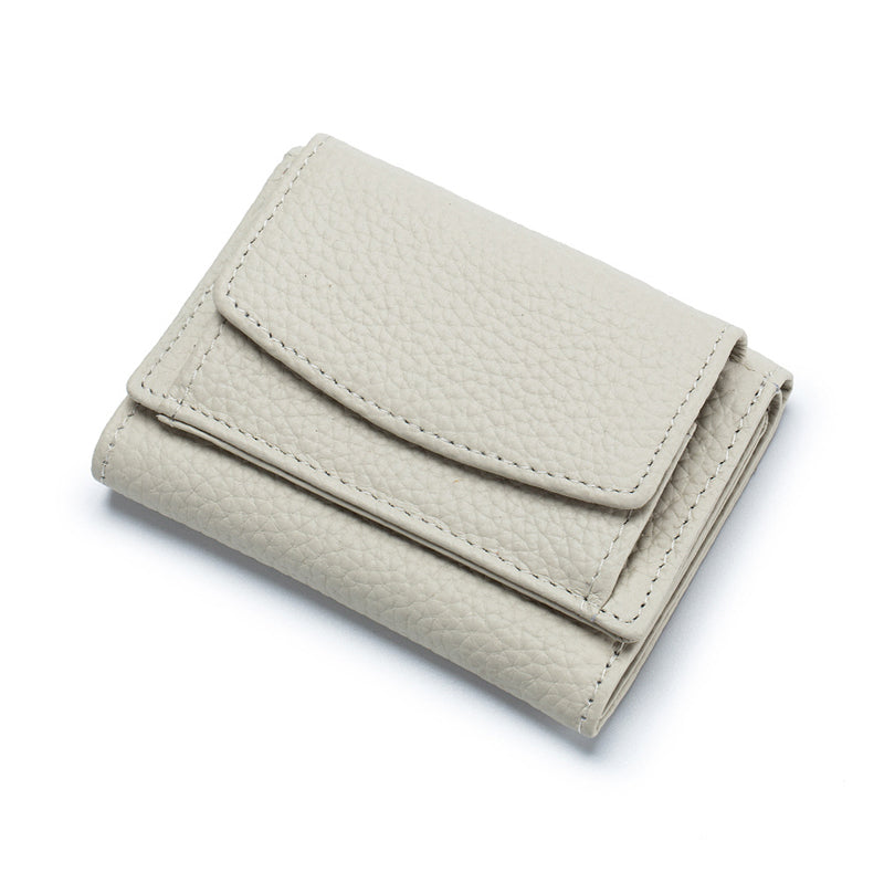 Small RFID Blocking Wallet for Women Soft PU Leather Trifold Mini Wallet with Coin Pocket Card Holder and Snap Closure