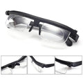 Adjustable Focus Reading Glasses Unisex Variable Dial Lenses Lightweight Frame for Reading and Screen Work