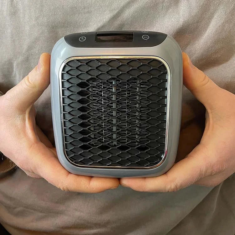 Portable Plug In Wall Outlet Space Heater Ceramic Mini Heater with Timer Thermostat and Tip Over Protection