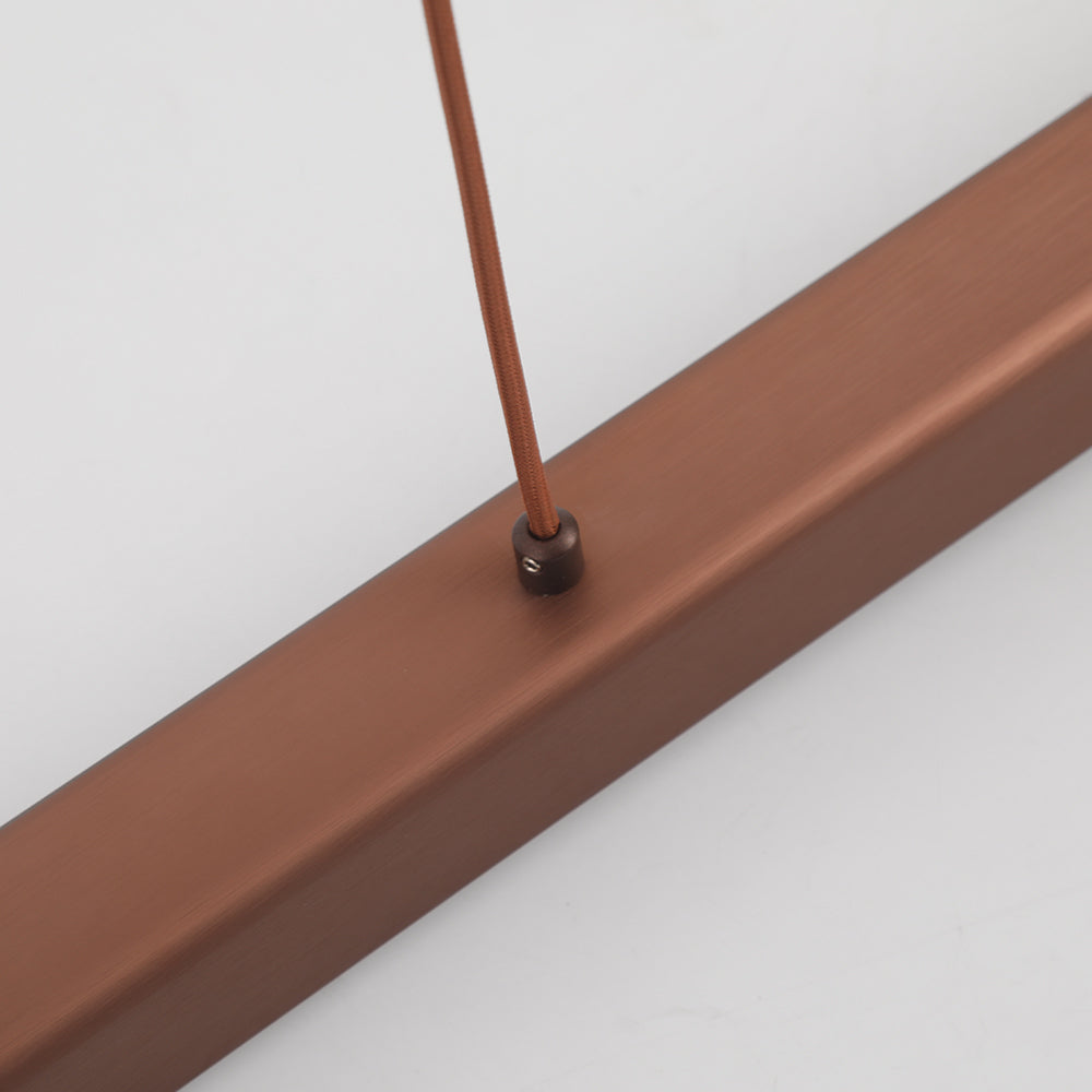 Modern Linear Pendant Light Bar with Integrated LED Light