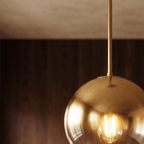 Modern Glass Pendant Light With Warm LED Glow — Harbor Light Co.