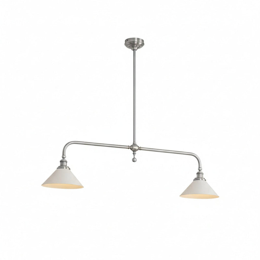 Modern Brass Pendant Light With Ceramic Shades for Dining Room — Harbor Light Co.