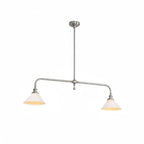 Modern Brass Pendant Light With Ceramic Shades for Dining Room — Harbor Light Co.