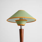 Retro Wood Table Lamp With Fabric Shade for Living Room — Harbor Light Co.