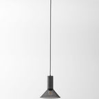 Industrial Wrought Iron Concrete Pendant Light With Warm LED Glow — Harbor Light Co.