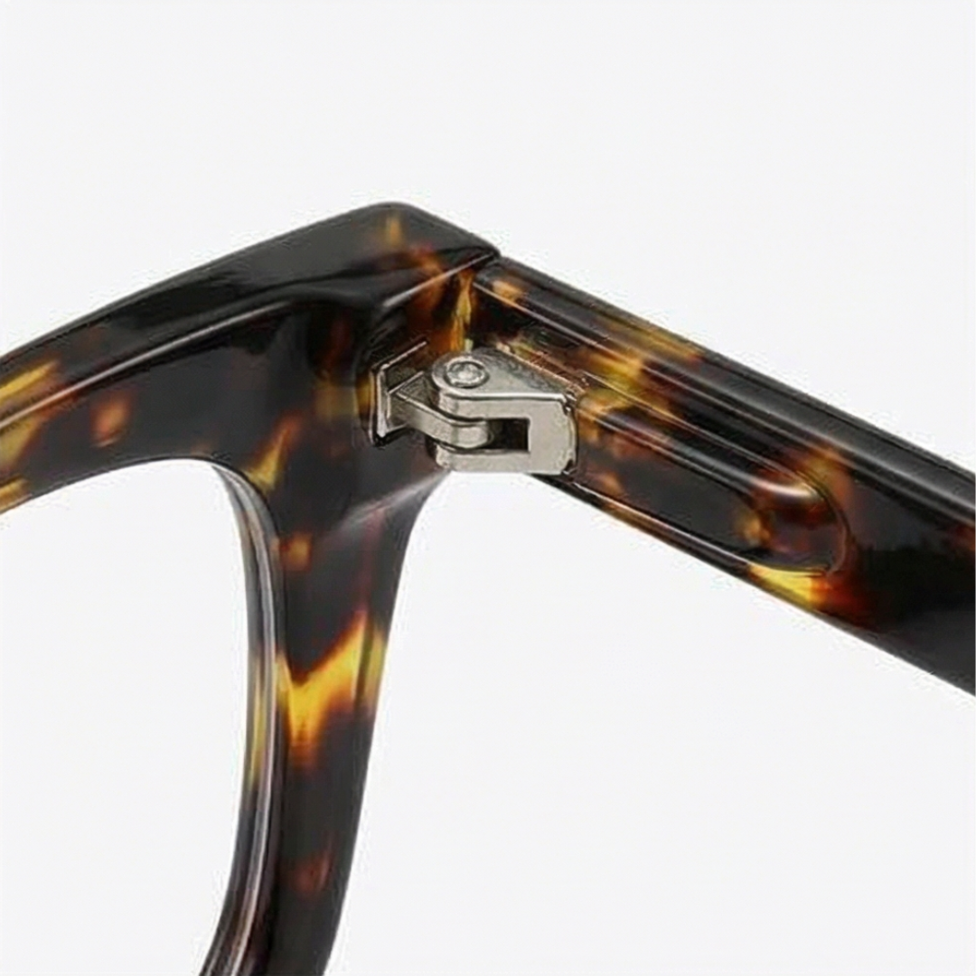 Oversized Square Reading Glasses with Spring Hinges and Blue Light Filter