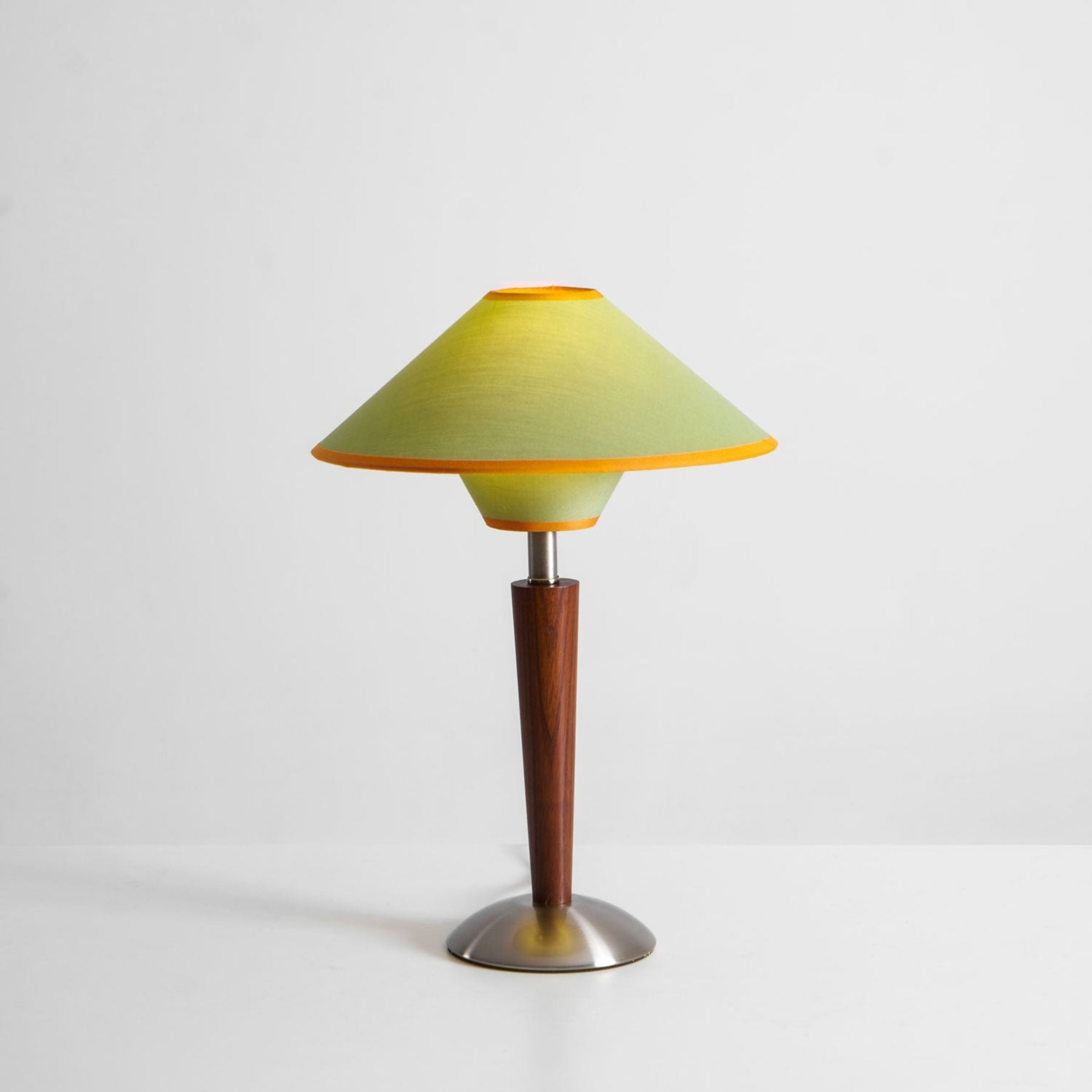 Retro Wood Table Lamp With Fabric Shade for Living Room — Harbor Light Co.