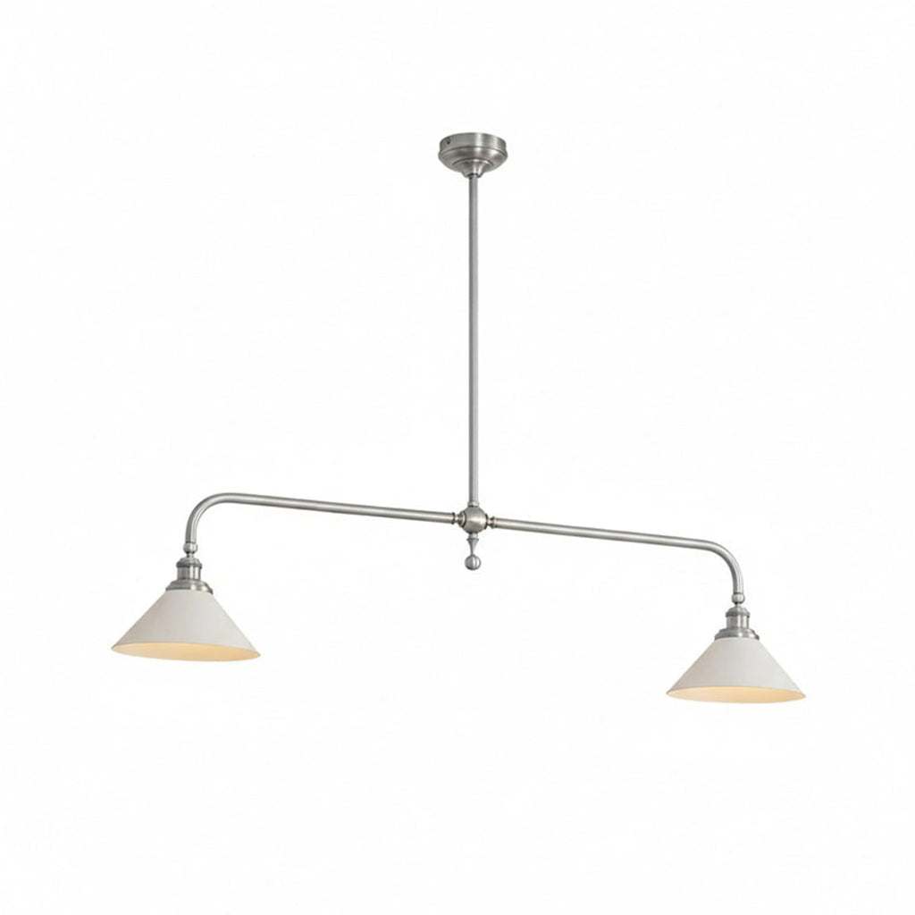 Modern Brass Pendant Light With Ceramic Shades for Dining Room — Harbor Light Co.