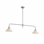 Modern Brass Pendant Light With Ceramic Shades for Dining Room — Harbor Light Co.