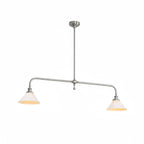 Modern Brass Pendant Light With Ceramic Shades for Dining Room — Harbor Light Co.