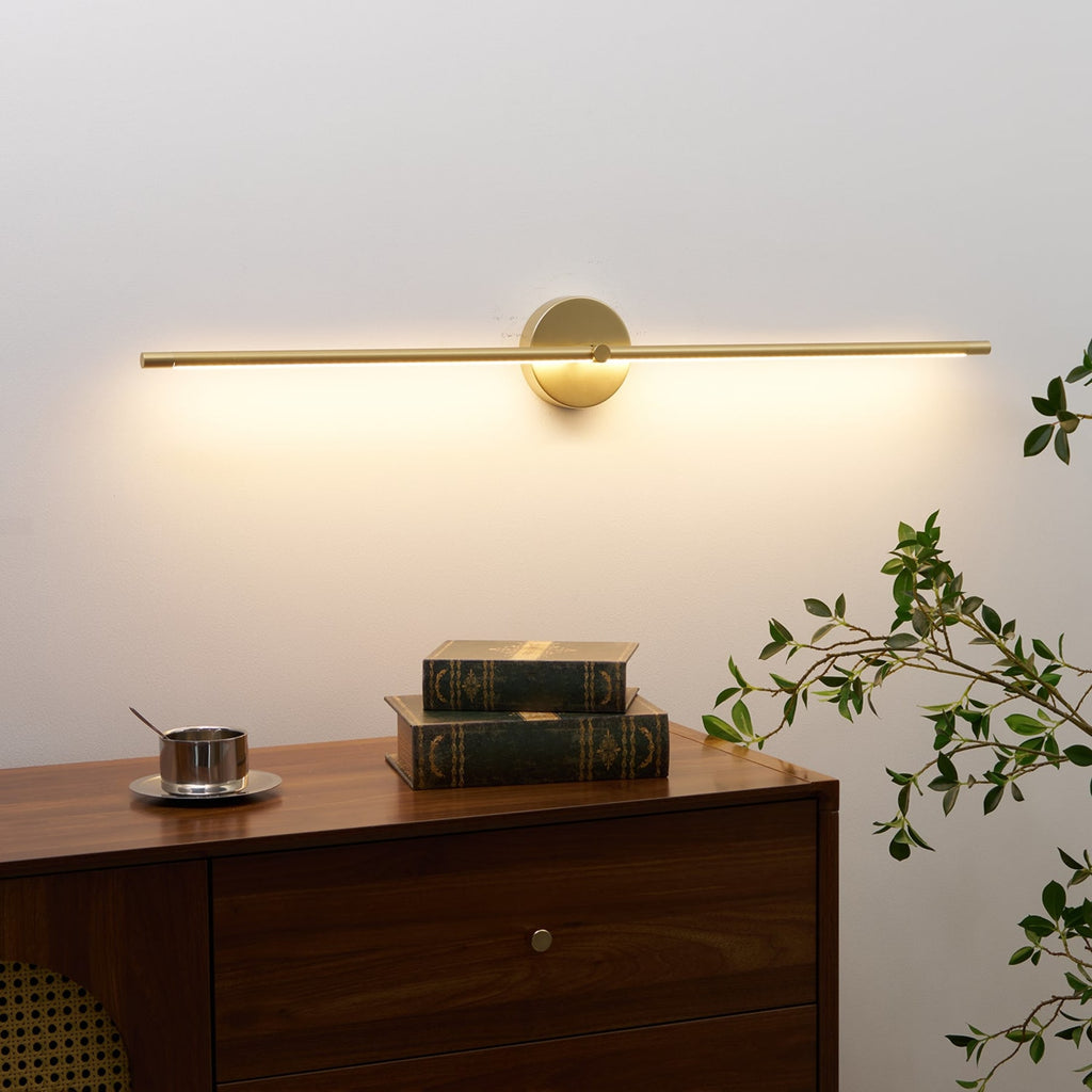 Modern Linear Metal Wall Light With Warm LED Glow — Harbor Light Co.