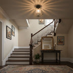 Modern Brass Semi-Flush Ceiling Light for Living Room — Harbor Light Co.