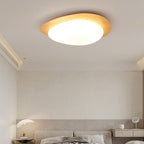 Modern Wood Flush Mount Ceiling Light With Stepless Remote Dimming — Harbor Light Co.