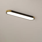 Modern Linear Metal Flush Mount Ceiling Light With Dimmable Remote — Harbor Light Co.