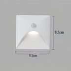 Modern Aluminum Wall Light With Motion Sensor for Hallways in White — Harbor Light Co.