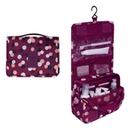 Hanging Travel Toiletry Bag Waterproof Cosmetic Organizer with Hook and Multiple Compartments for Women
